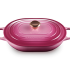 Le Creuset Cast Iron Signature Oblong Casserole 31cm BerryBerry image number 2