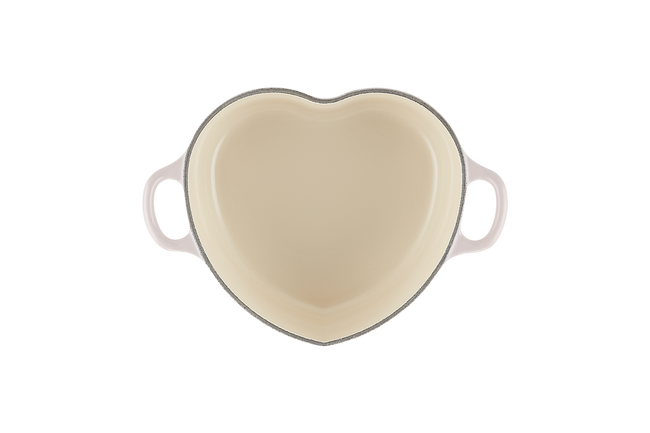 Le Creuset Cast Iron Classic Heart Casserole with StainleStainless Steel Steel Heart Knob 20cm Shell PinkShell Pink image number 4