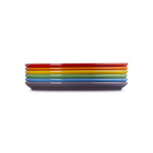 Stoneware Rainbow Set of 6 Coupe Side Plates image number 4