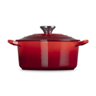 Le Creuset Cast Iron Classic Heart Casserole with Stainless Steel Knob 20cm Cerise image number 2