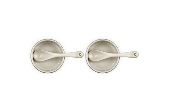 Le Creuset Serenity Stoneware Set of 2 Condiment Pots image number 5