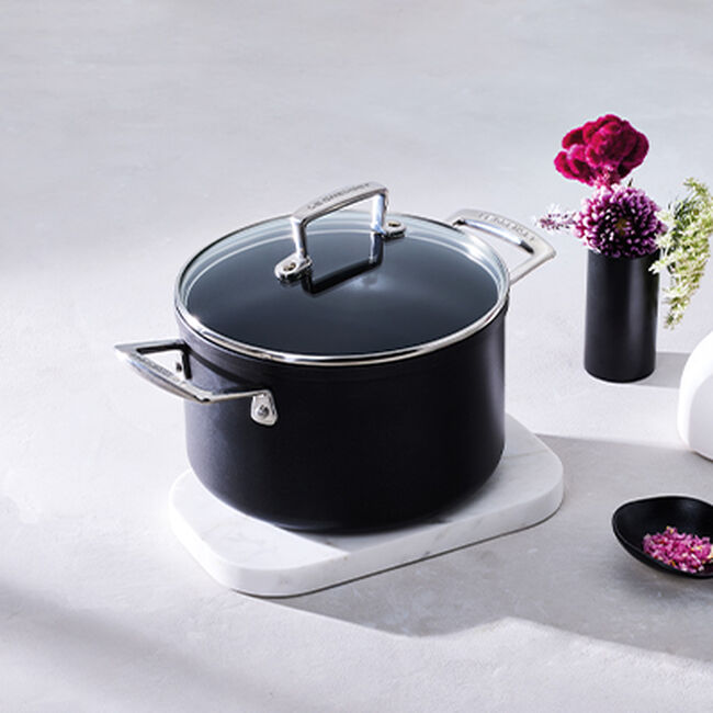 Le Creuset Toughened Non-Stick Deep Casserole with Glass Lid image number 6