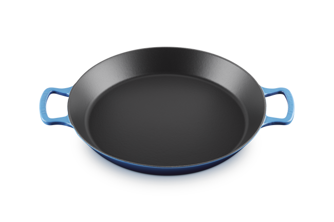 Le Creuset Cast Iron Classic Paella Pan 34cm Azure BlueAzure Blue image number 2