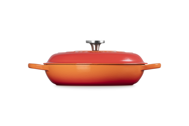 Le Creuset Cast Iron Signature Shallow Casserole 30cm FlameFlame image number 3