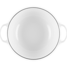 Le Creuset Cast Iron Signature Petal Soup Pot 26cm WhiteWhite image number 4