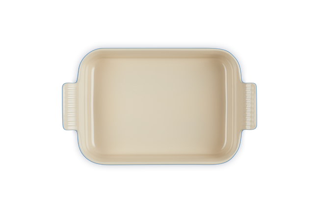 Le Creuset Stoneware Rectangular Dish Heritage 26cm Azure BlueAzure Blue image number 4