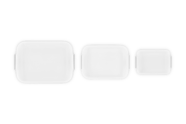 Le Creuset Set of 3 Silicone Rectangular Stretch Lids image number 3