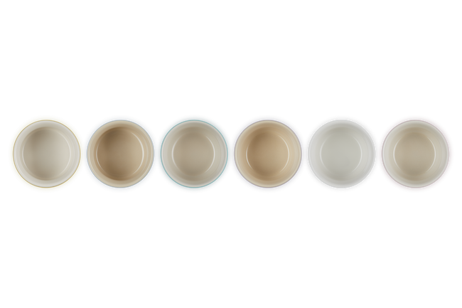 Stoneware Sorbet Set of 6 Mini Ramekins image number 6