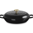 Le Creuset Cast Iron Signature Shallow Casserole 30cm OnyxOnyx image number 1