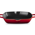 Le Creuset Cast Iron Signature Deep Square Grill 30cm CeriseCerise image number 1