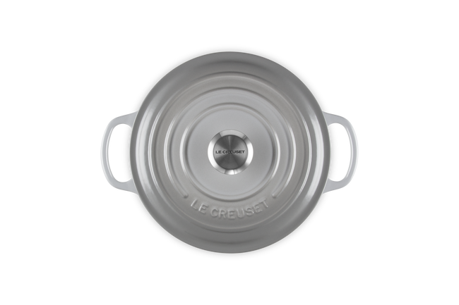 Le Creuset Cast Iron Signature Round Casserole 20cm Mist GreyMist Grey image number 4