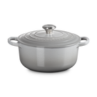 Le Creuset Cast Iron Signature Round Casserole 20cm Mist GreyMist Grey image number 1