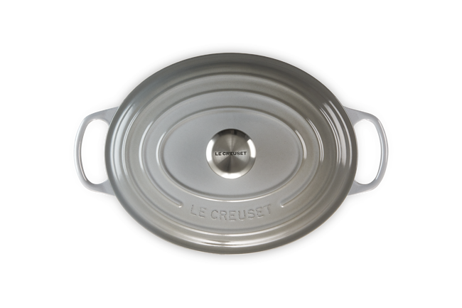 Le Creuset Cast Iron Signature Oval Casserole 31cm Mist GreyMist Grey image number 4