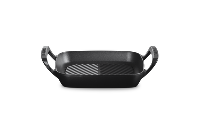 Le Creuset Cast Iron Alpine Outdoor Square Grill 26cm Matte Black