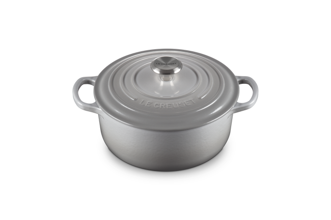 Le Creuset Cast Iron Signature Round Casserole 20cm Mist GreyMist Grey image number 2
