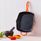 Le Creuset Cast Iron Signature Square Skillet Grill 26cm FlameFlame image number 5