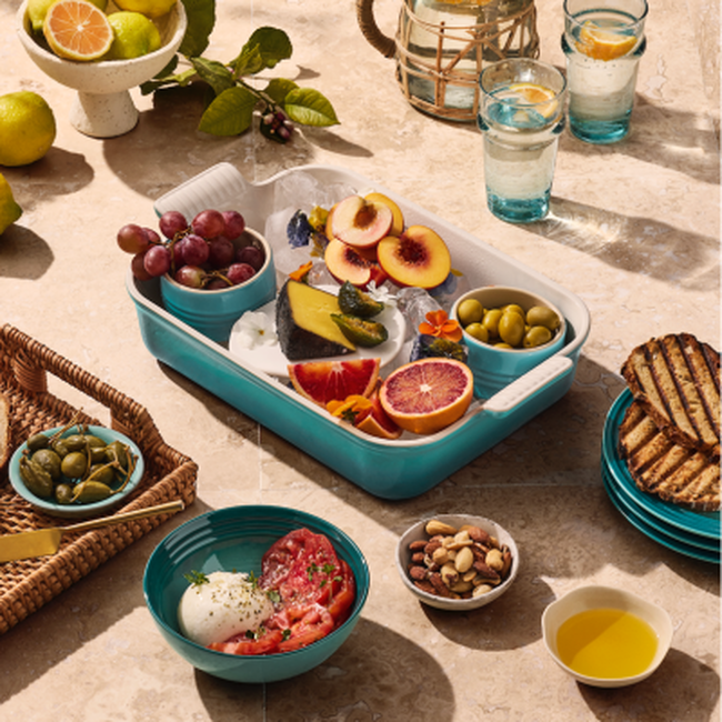Le Creuset Stoneware Rectangular Dish Heritage 32cm RivieraRiviera image number 2
