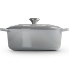 Le Creuset Cast Iron Signature Oval Casserole 31cm Mist GreyMist Grey image number 3
