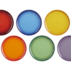 Stoneware Rainbow Set of 6 Coupe Side Plates image number 5