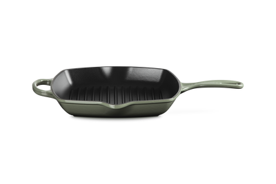 Le Creuset Cast Iron Signature Square Skillet Grill 26cm Thyme