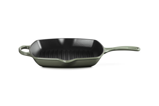 Le Creuset Cast Iron Signature Square Skillet Grill 26cm ThymeThyme image number 1