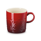 Le Creuset Stoneware Mug 350ml L'Etoile Relief CeriseCerise image number 1