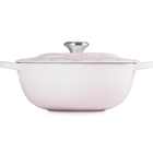 Le Creuset Cast Iron Signature Petal Soup Pot 26cm Shell PinkShell Pink image number 3