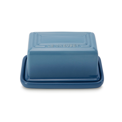 Le Creuset Stoneware Large Butter Dish Chambray