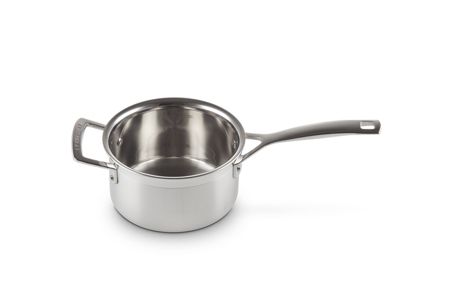 3-ply Stainless Steel Saucepan with Lid & Helper Handle image number 7