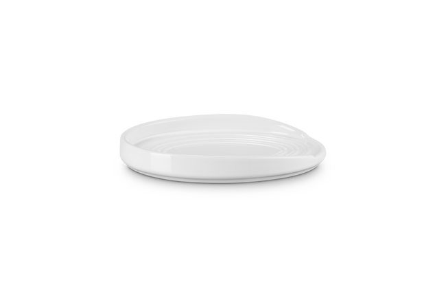 Stoneware Oval Spoon RestWhite image number 2