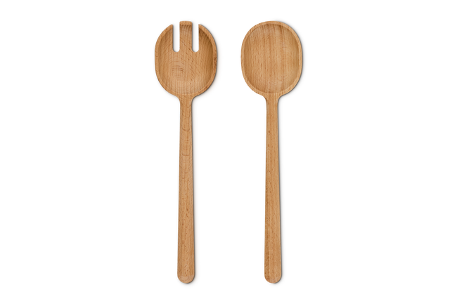 Le Creuset Signature Beech Wood Serving Set of 2 image number 1