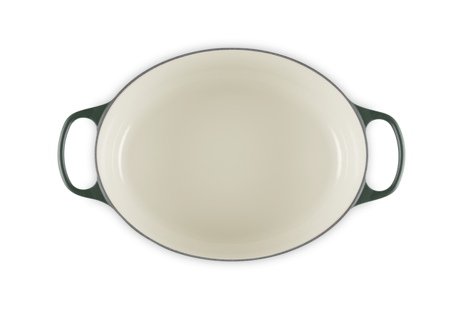 Le Creuset Cast Iron Signature Oval Casserole 31cm For&ecirc;tFor&ecirc;t image number 4