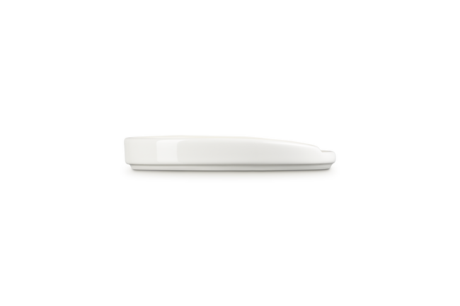Stoneware Oval Spoon RestMeringue image number 3