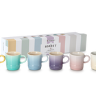Le Creuset Stoneware Sorbet Set of 6 Espresso Mugs 100ml image number 1