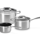 3-ply Stainless Steel 3-piece Cookware Set image number 1