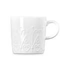 Le Creuset Stoneware Mug 350ml L'Etoile Relief WhiteWhite image number 3