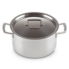 Le Creuset 3-ply Stainless Steel Deep Casserole image number 3
