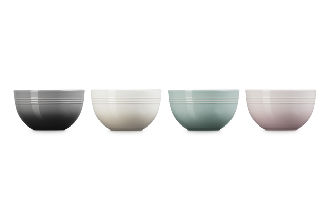 Stoneware Coupe Set of 4 Snack Bowls image number 5