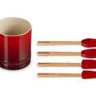 Le Creuset Stoneware Signature 5-Piece Utensil Set CeriseCerise image number 2