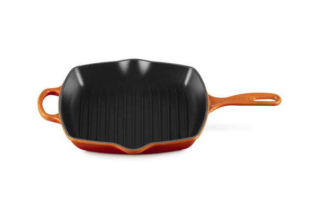 Le Creuset Cast Iron Signature Square Skillet Grill 26cm FlameFlame image number 2