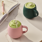 Le Creuset Serenity Stoneware Coupe Mug Set of 4 For&ecirc;t & Sugar PinkFor&ecirc;t & Sugar Pink image number 8