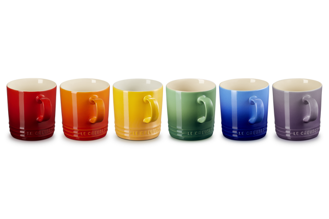 Stoneware Rainbow Set of 6 Vancouver London 350ml Mugs image number 2