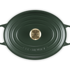 Le Creuset Cast Iron Signature Oval Casserole 31cm For&ecirc;tFor&ecirc;t image number 5