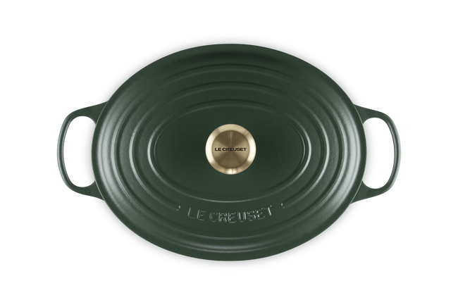 Le Creuset Cast Iron Signature Oval Casserole 31cm For&ecirc;tFor&ecirc;t image number 5