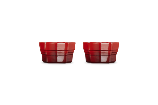 Set of 2 Star Ramekins Cerise image number 3