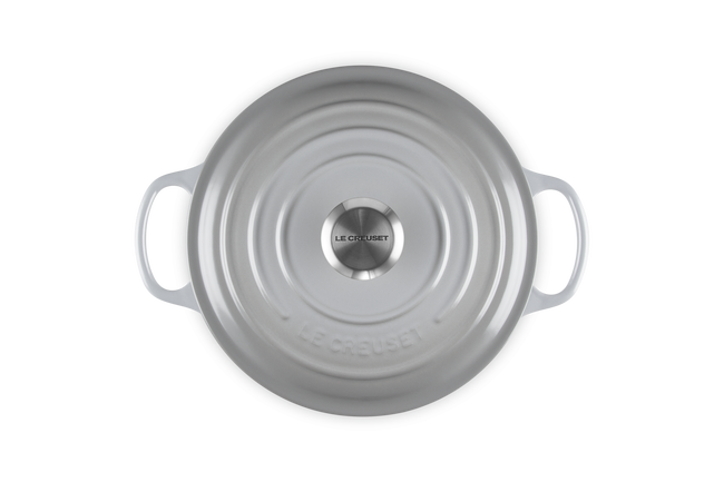 Le Creuset Cast Iron Signature Risotto Pot 24cm Mist GreyMist Grey image number 5