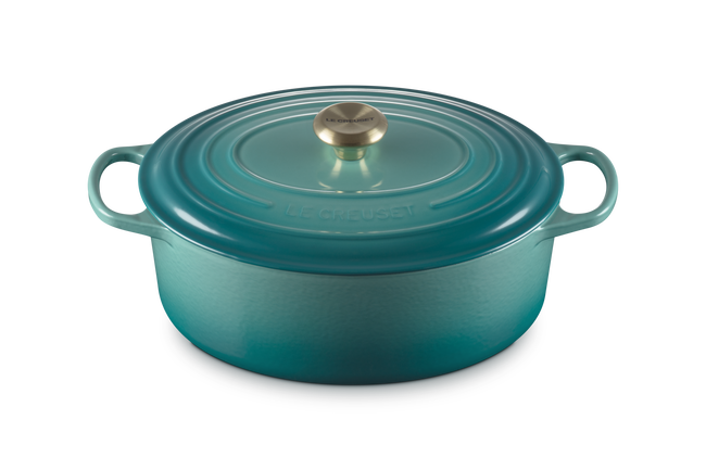 Le Creuset Cast Iron Signature Oval Casserole 31cm RivieraRiviera image number 3