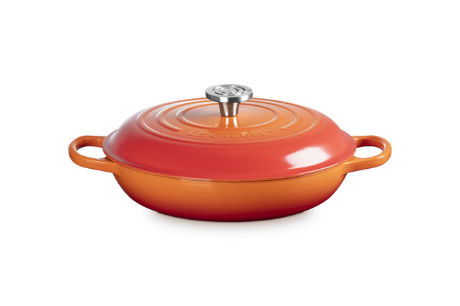 Le Creuset Cast Iron Signature Shallow Casserole 30cm FlameFlame image number 1