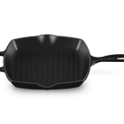 Le Creuset Cast Iron Signature Square Skillet Grill 26cm OnyxOnyx image number 2