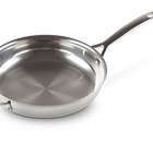3-ply Stainless Steel Uncoated Frying Pan with Helper Handle image number 2